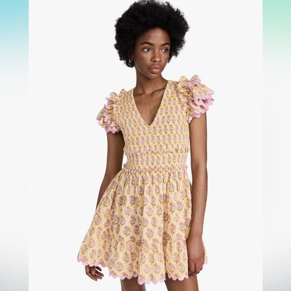 SAYLOR Ottessa Striped Floral Mini Dress